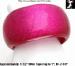 Bangle Bracelet: Lucite Bangle Bracelet Hot Pink Glitter