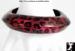 Lucite Bangle Bracelet: Leopard Hot  Pink Glitter Bangle