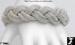 Mesh Bangle Bracelet: Silver Tone Braided Mesh Soft Bangle
