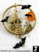 Halloween Pin: Halloween Bats in the Belfry Pin, Bat Pin