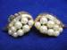 Vintage Trifari Faux Pearl & Baguette Rhinestone Earrings