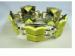 Signed Coro Yellow Lucite & Gold Tone Bracelet