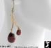 CZ Earrings: Cubic Zirconia Drop Earrings, Red CZ Earrings