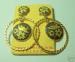 Toledo Damascene Hoop Earrings