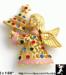 Christmas Angel Pin: Angel Holding Christmas Tree Pin Brooch