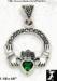 Claddagh Pendant: Sterling CZ Marcasite Claddagh Pendant