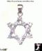 Star of David: Sterling Baguette CZ Star of David Pendant