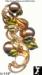 Autumn Leaves & Berries Brooch: Sim. Pearl Rhinestone Brooch