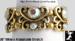 Stretch Ring: Rhinestone Gold Tone Filigree Stretch Ring