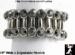 Stretch Ring: Hematite Rhinestone Silver Tone Stretch Ring