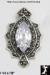 Marcasite Pendant: Sterling Marcasite Cubic Zirconia Pendant