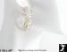 Earrings: Clear Lucite AB Clear Rhinestone Hoop Earrings