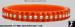Plastic Rhinestone Bangle Bracelet: Orange Plastic Bangle
