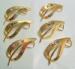 Collection of Gemstone Brooches New Old Stock