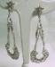 Stunning Sterling Rhinestone Shoulder Duster Earrings