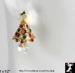 Christmas Tree Earrings: Rhinestone Christmas Earrings GT