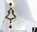 Christmas Earrings: Christmas Chandelier Rhinestone Earrings