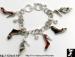 Charm Bracelet: Mini Shoe Charm Bracelet ST, Shoe Jewelry