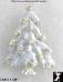 Christmas Tree Pin: Flocked Christmas Tree Pin Rhinestone ST