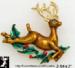 Christmas Reindeer Pin: Christmas Reindeer Brooch Pin