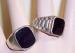 Two Sterling and Onyx Rings