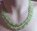 Frosty Green Beaded Necklace