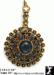 Long Necklace: Vintage Jeweled Mirror Pendant Necklace