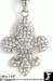 Fleur D' Lis Pendant Necklace: Long Fleur D'Lis Necklace