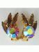 Signed Vintage Aurora Borealis Topaz Dainty Earrings