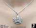 Crown Necklace: Rhinestone Crown Pendant Necklace