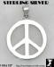 Peace Sign Pendant: Sterling Silver Peace Sign Pendant