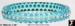 Lucite Rhinestone Bangle Bracelet; Aqua Blue Lucite Bangle