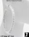 Plastic Rhinestone Hoop Earrings: White Plastic Hoop Earring
