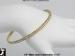 Rhinestone Bangle Bracelet: Clear Rhinestone Bangle Gold ton