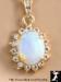 Opal Pendant Necklace: Genuine Opal Pendant Necklace