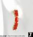 Coral Earrings: Genuine Coral Hoop Earrings, Coral Jewelry