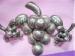 Vintage Sterling Silver Mexican Grape Set Brooch & Earrings