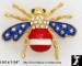 Patriotic Bug Pin: American Flag Bug Pin, Patriotic Jewelry