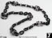 Lucite Chain Necklace: Animal Print Plastic Chain Necklace