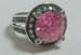 Sterling Ring With Pink CZ Stone