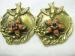 Vintage Victorian Style Coro Bird in Flight Flower Earrings