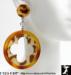 Tortoise Earrings: Simulated Tortoise Quatrefoil Earrings ''
