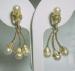 Trio Tassel Pearl Earrings
