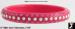 Plastic Rhinestone Bangle Bracelet: Hot Pink Plastic Bangle