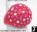 Lucite Rhinestone Ring - Hot Pink Plastic Rhinestone Ring