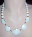 Gold and White Shell Necklace