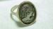 Vintage Silvertone Cameo Ring