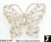 Butterfly Pin: Swarovski AB Rhinestone Butterfly Pin Brooch
