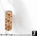 Lucite Rhinestone Earrings: Champagne Lucite Topaz RS Hoops