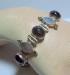 Deep Red and Silver Art Deco Style Bracelet